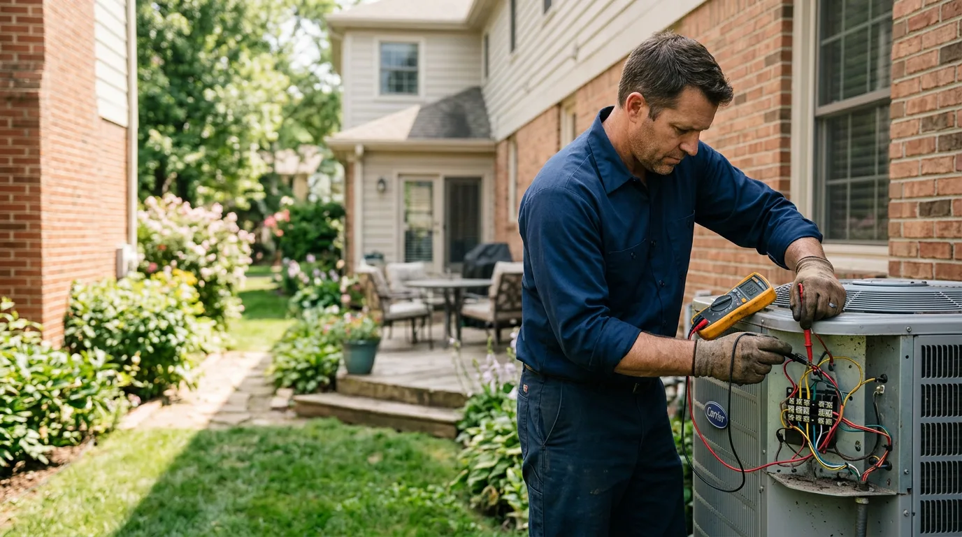HVAC technician working near West Wardsboro, VT
